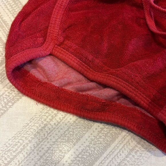 Hard Tail Girls Red Terry Drawstring Shorts, Size M 10/12 - Picture 2 of 6